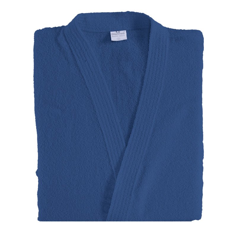 Roupão de Banho Felpudo Adulto 100% Algodão Hipoalergênico Azul – Tamanho Único - Imagem 2