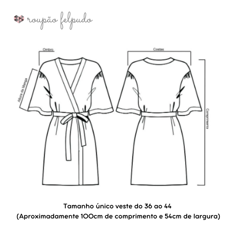 Roupão de Banho Felpudo Adulto 100% Algodão Hipoalergênico Marrom Claro – Tamanho Único - Imagem 5