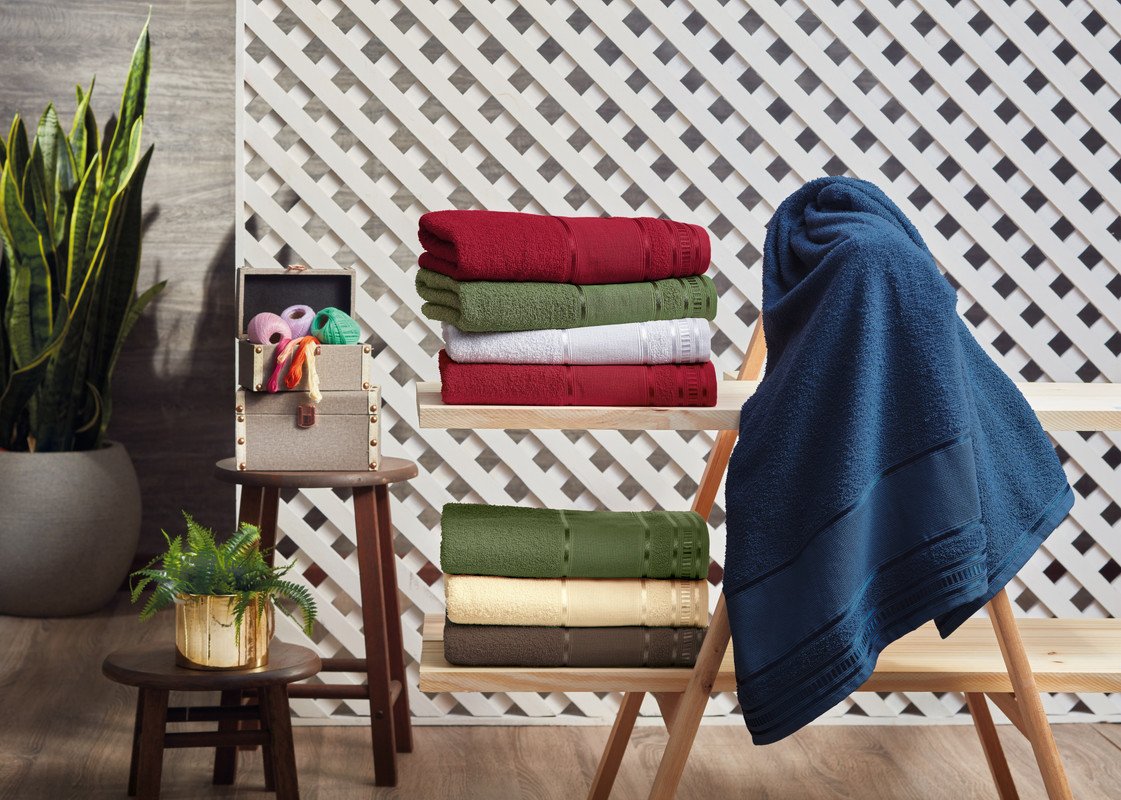 Jogo de Toalha de Banho 4 Peças Premium 100% Algodão Marrom - Imagem 4